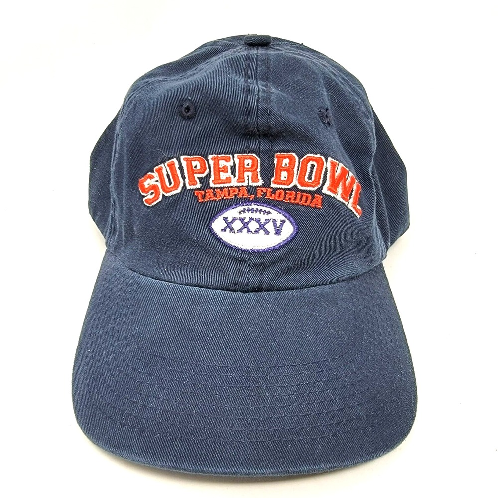 NFL Super Bowl XXXV 35 Vintage Puma Hat Navy Wool Ravens Giants New NWT
